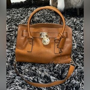 Michael Kors Tan Leather Satchel